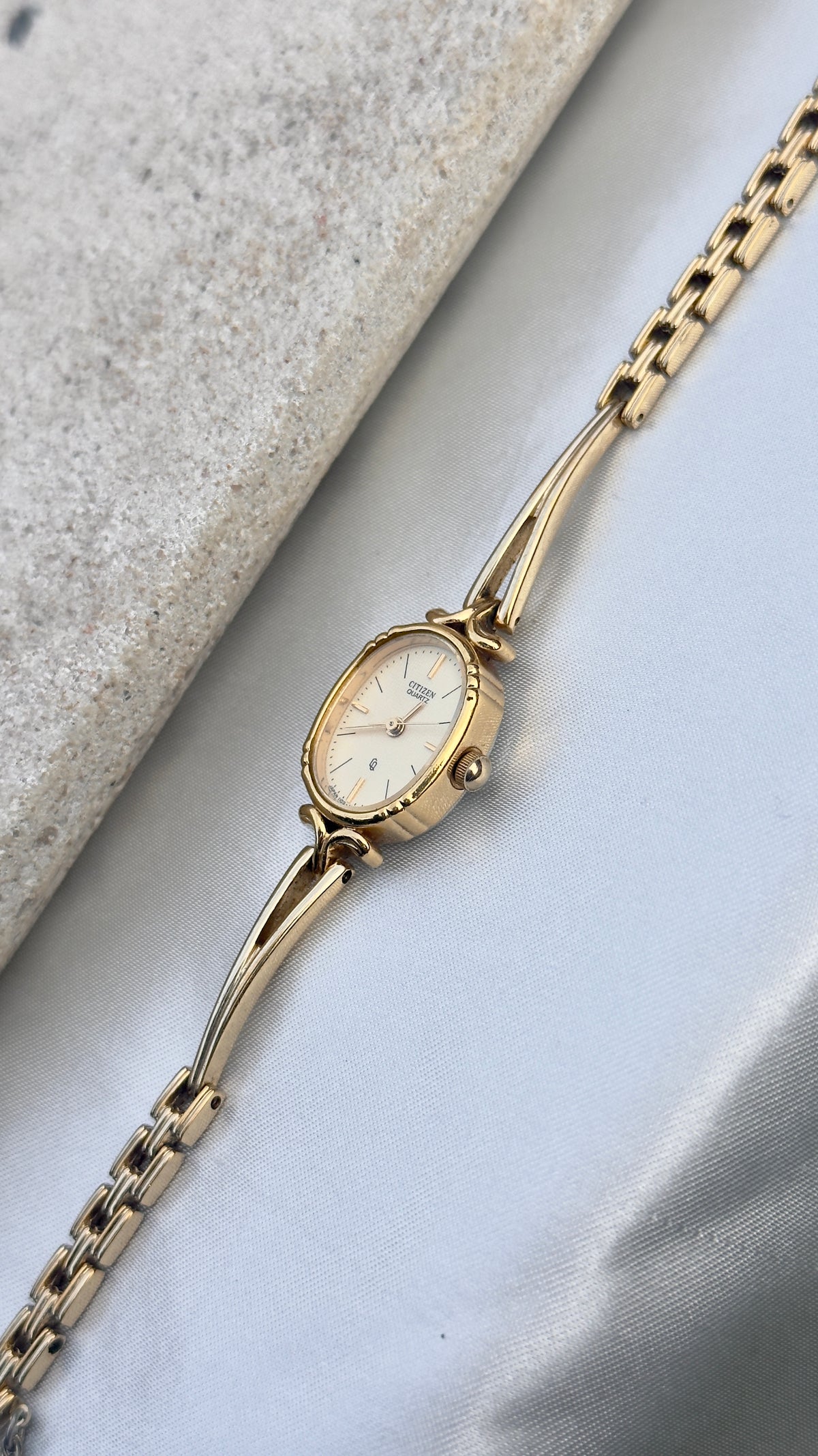 1990 Citizen CQ Vintage Watch - Gold Plated