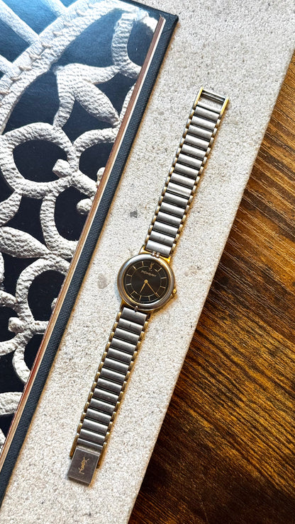 Yves Saint Laurent vintage watch (YSL) 1990s - Black Dial