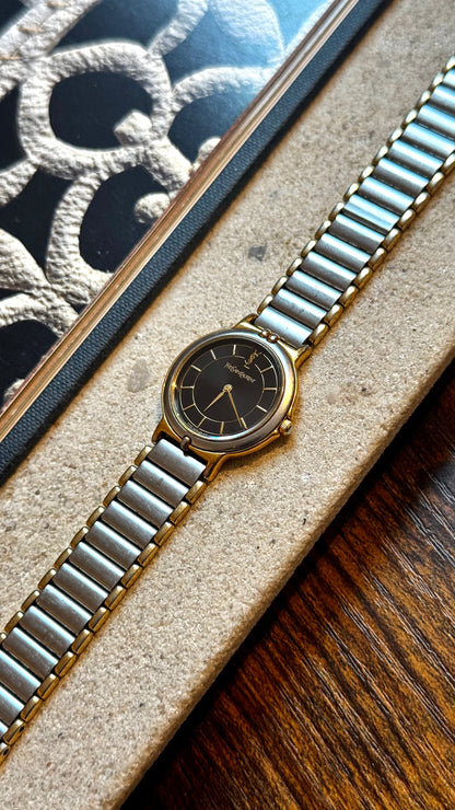 Yves Saint Laurent vintage watch (YSL) 1990s - Black Dial