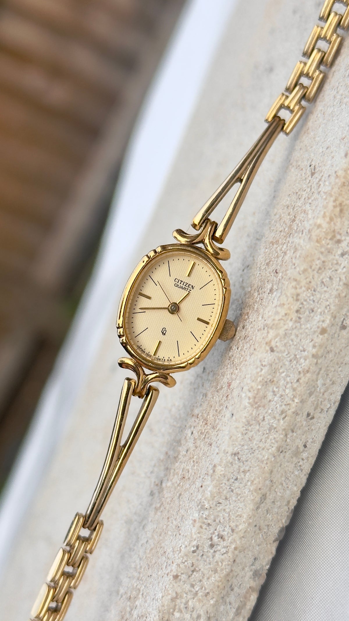 1990 Citizen CQ Vintage Watch - Gold Plated