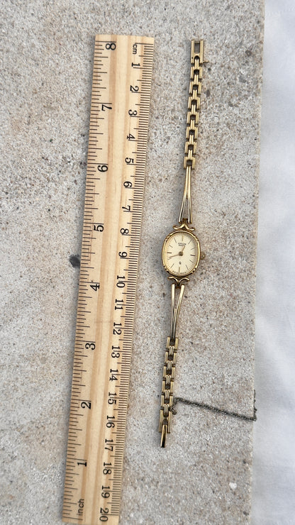 1990 Citizen CQ Vintage Watch - Gold Plated