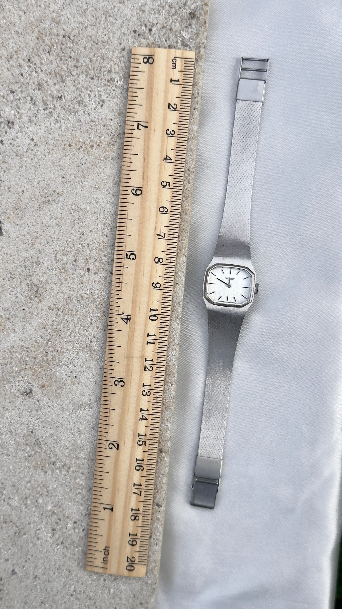ORIENT Vintage Manual Watch 1970s - White Gold Plated