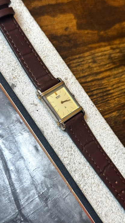 Seiko Tank Vintage Watch 1989 - Gold Plated