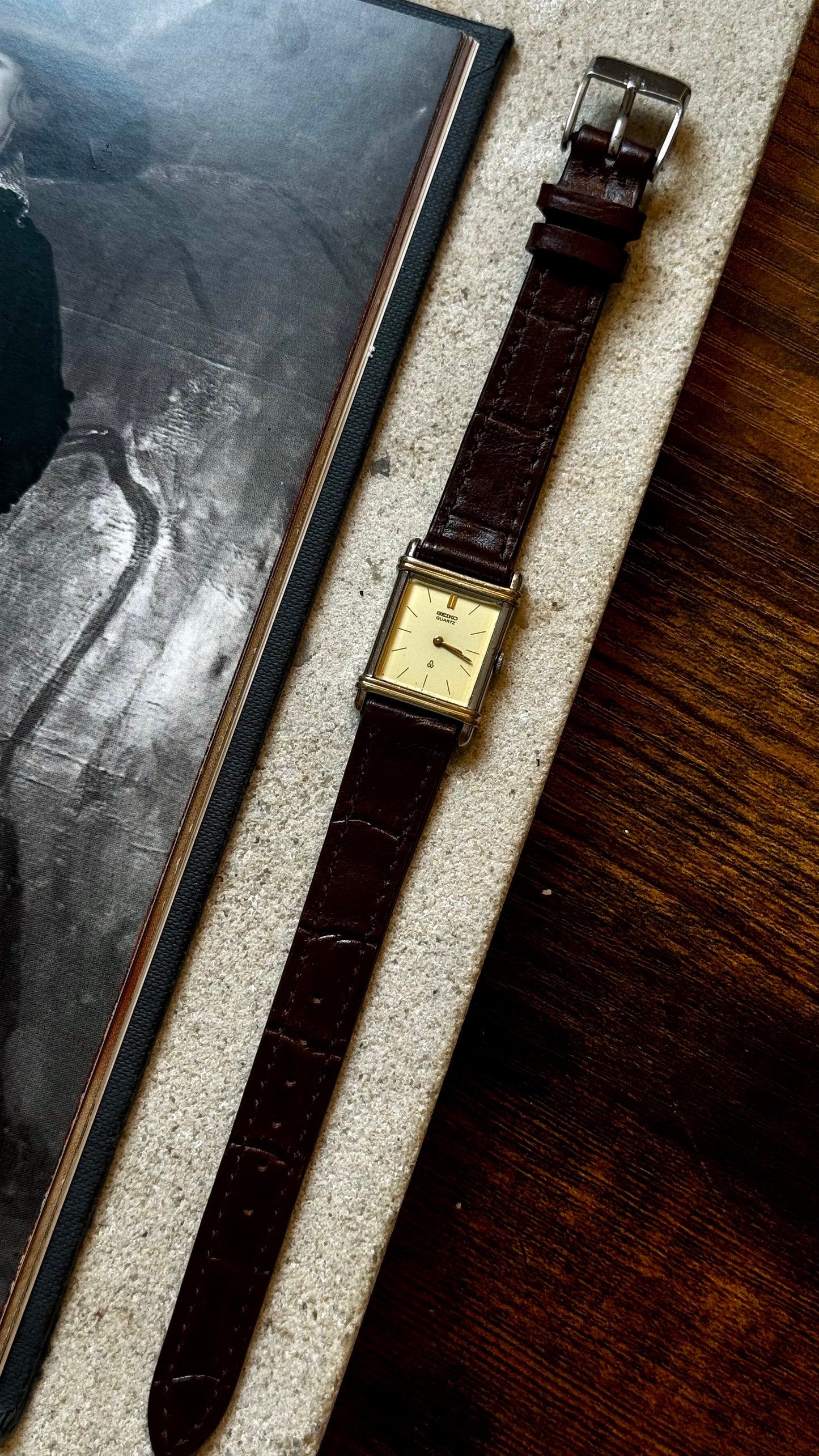 Seiko Tank Vintage Watch 1989 - Gold Plated