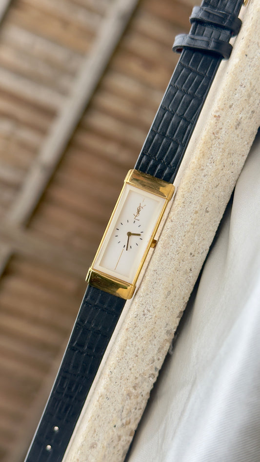 Yves Saint Laurent vintage watch (YSL) 1996 - Bespoke genuine leather
