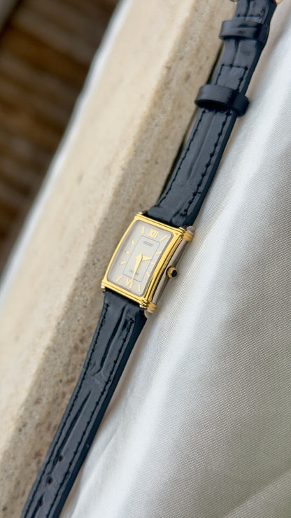Vintage Seiko Exceline Women's Tank Watch 1996 - Gold Plated