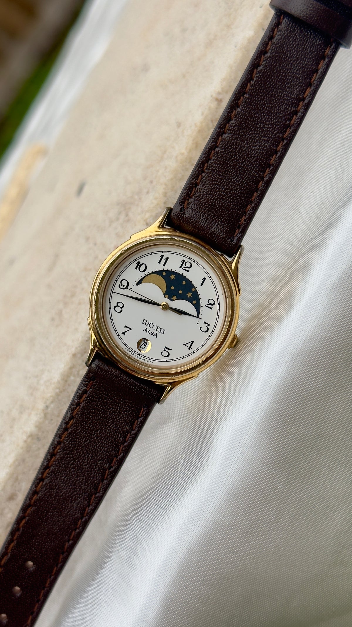 Super Rare Vintage Seiko Alba Watch- Moon Calendar - 1993