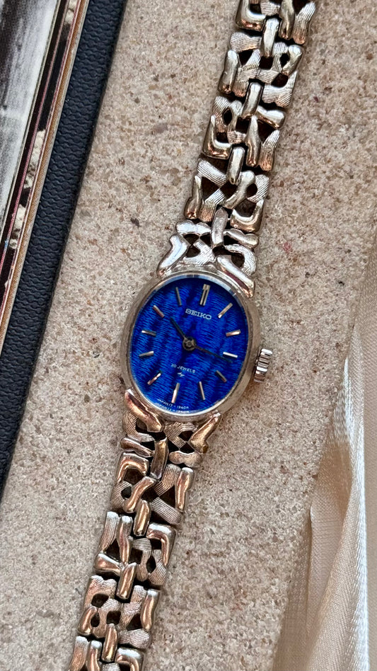 Seiko 1960s manual vintage watch 20 jewels- white gold plated