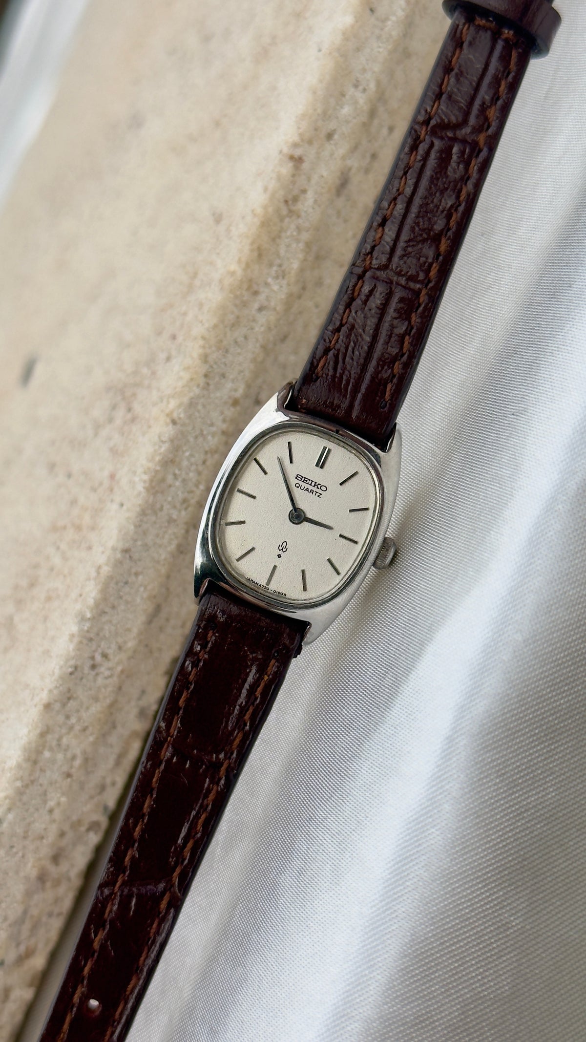 Seiko Chariot Vintage Women's Watch 1977 - Bespoke Leather