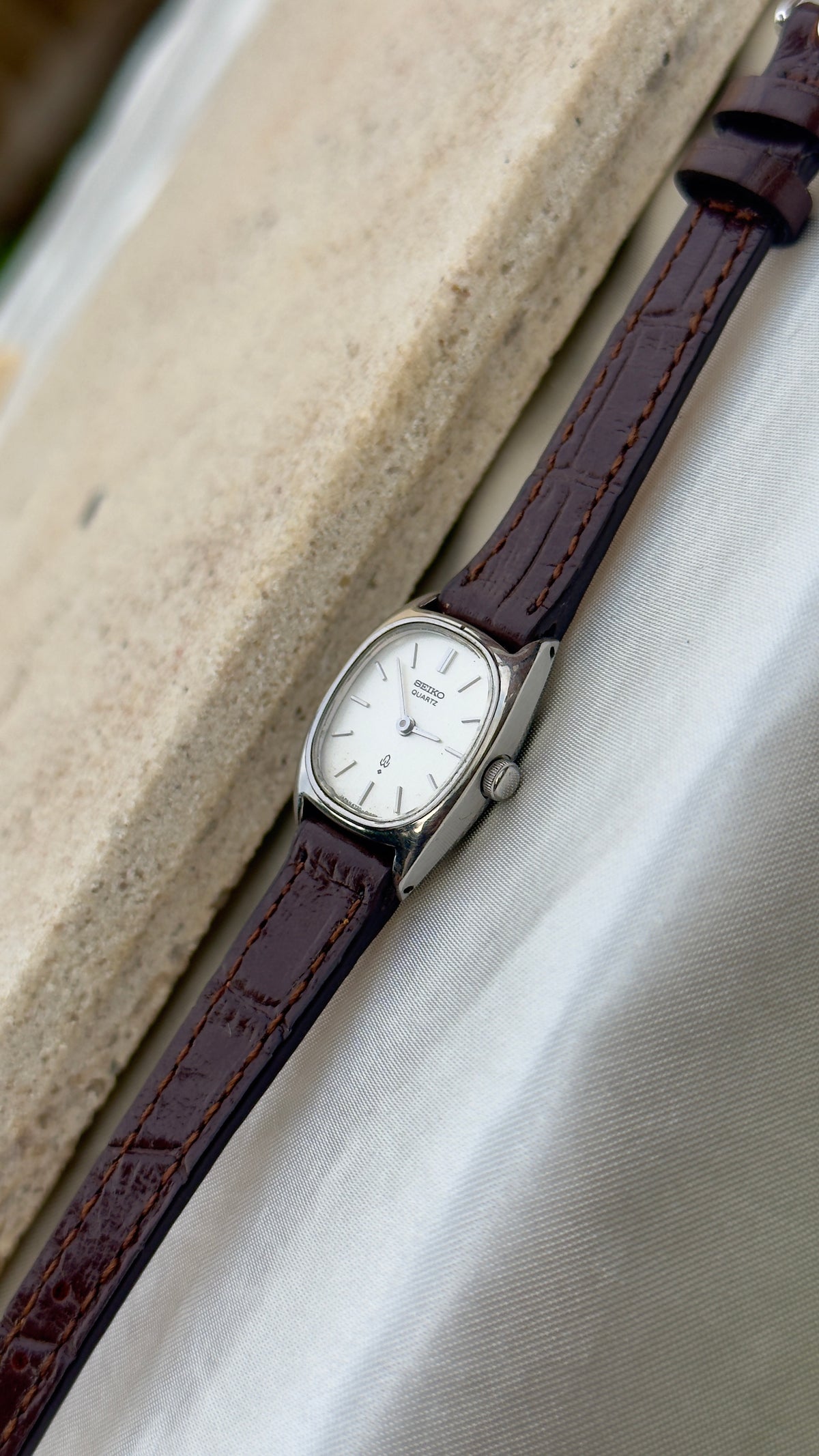 Seiko Chariot Vintage Women's Watch 1977 - Bespoke Leather