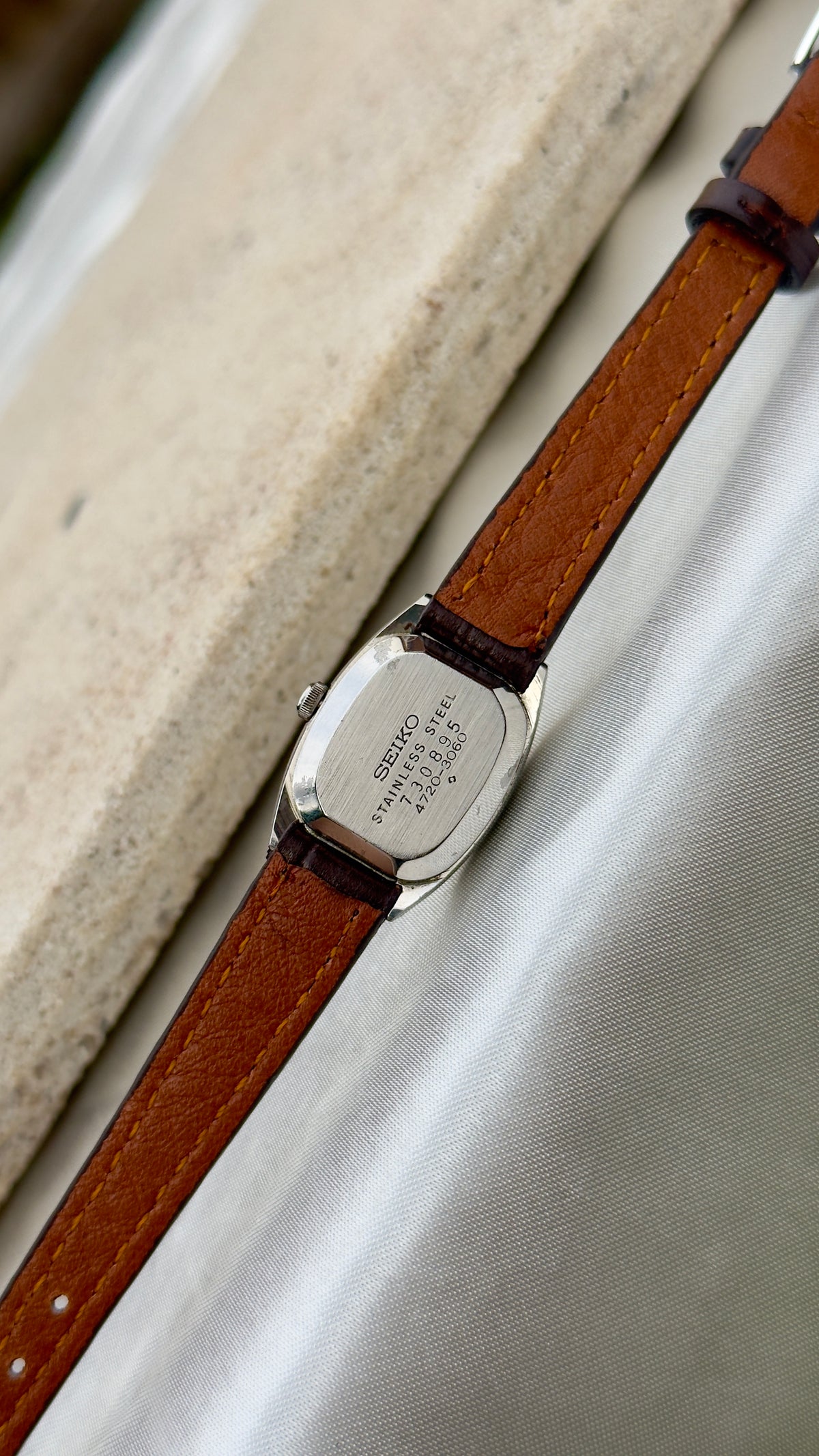 Seiko Chariot Vintage Women's Watch 1977 - Bespoke Leather