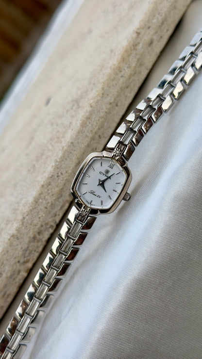 1980s Vintage Cyma Louis XV Watch - Diamonds