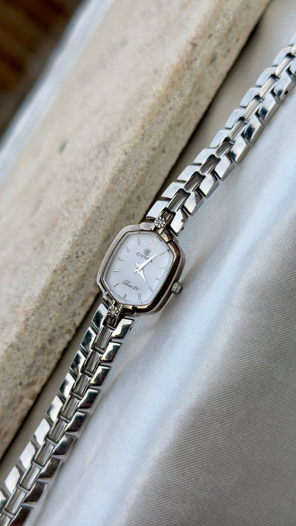 1980s Vintage Cyma Louis XV Watch - Diamonds