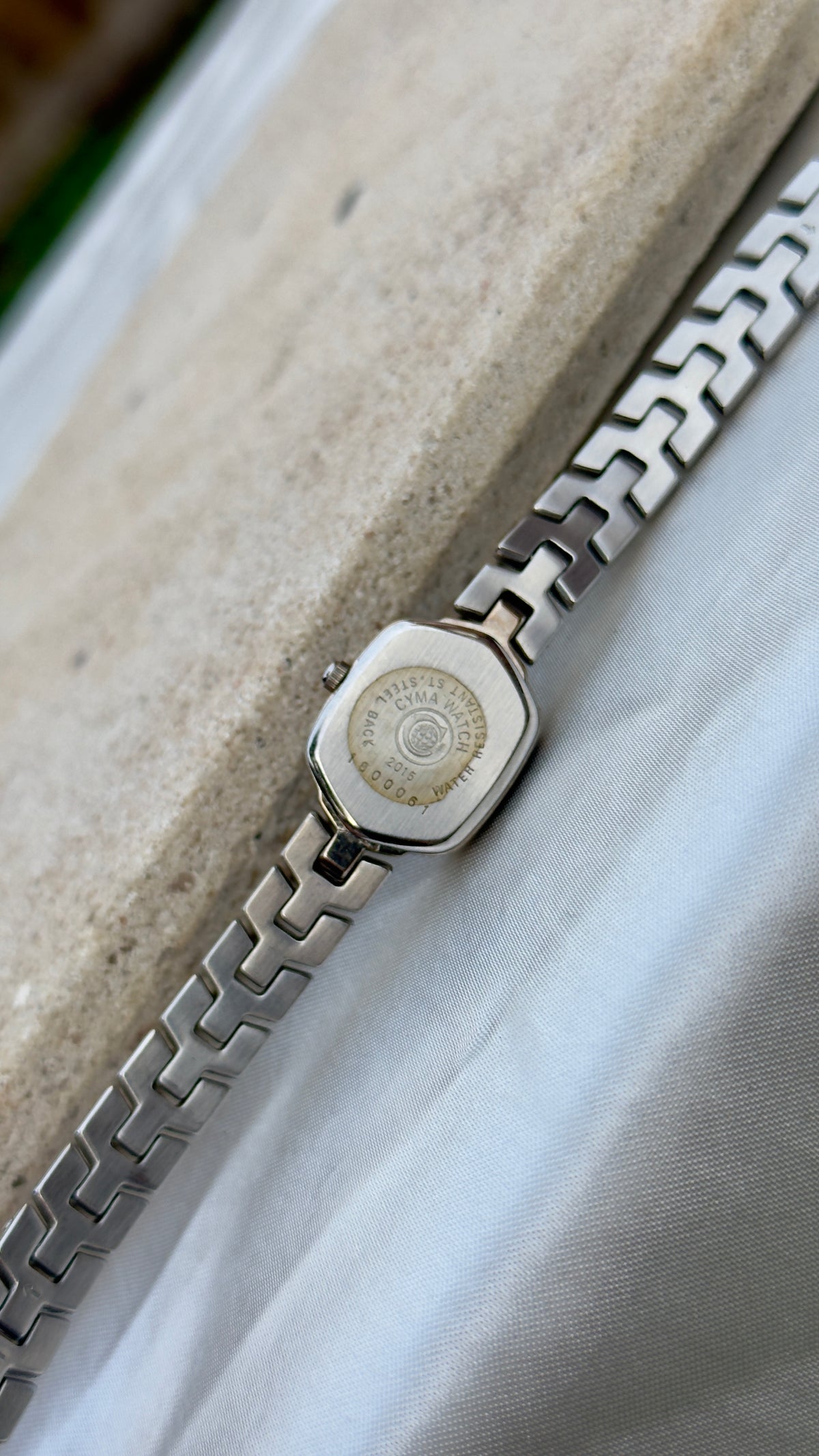 1980s Vintage Cyma Louis XV Watch - Diamonds
