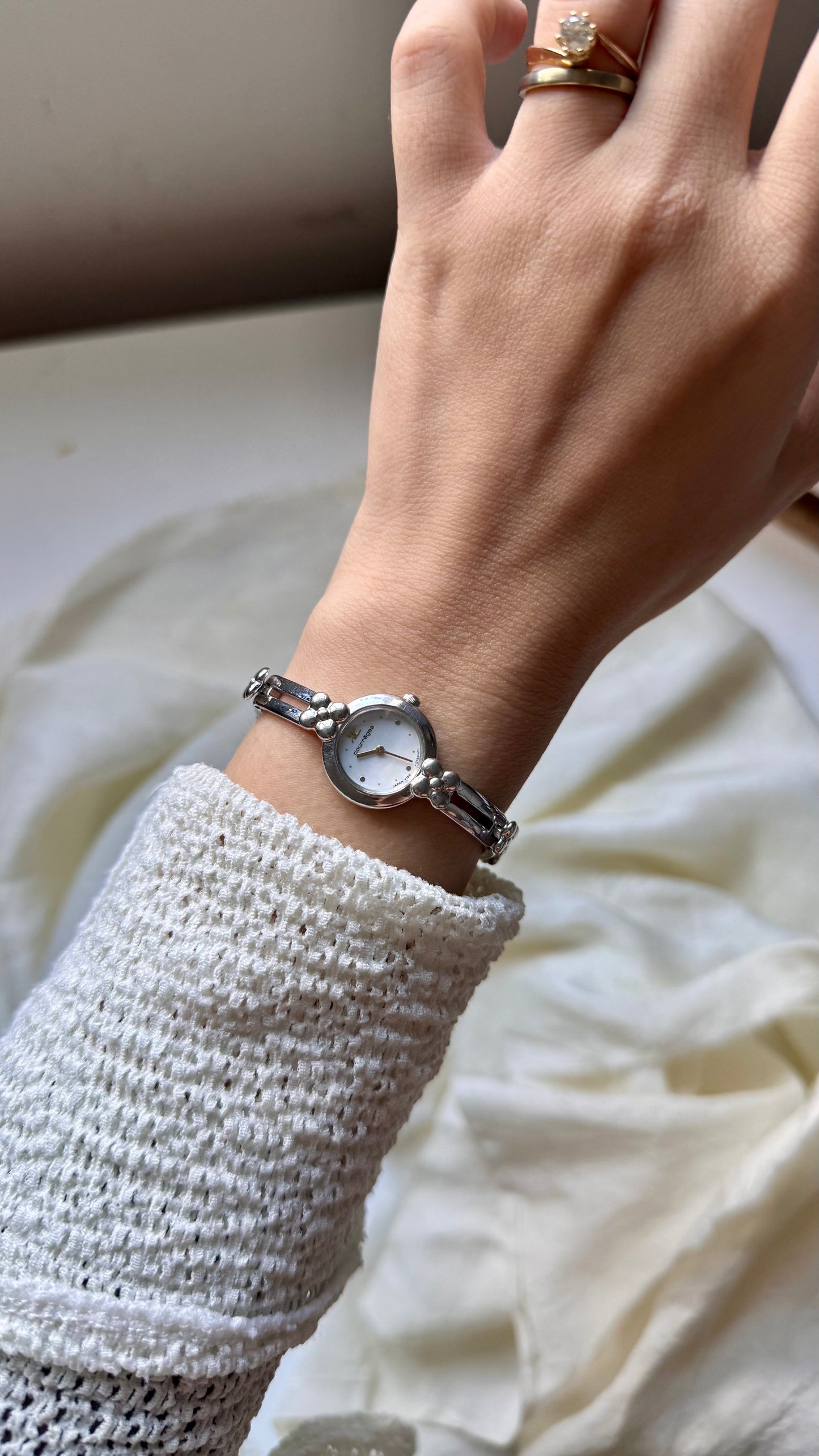 Courrèges Vintage Watch 1990s - Mother of Pearl Dial
