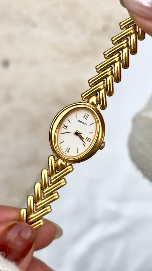 Seiko Vintage Watch 1999 - Herringbone Bracelet