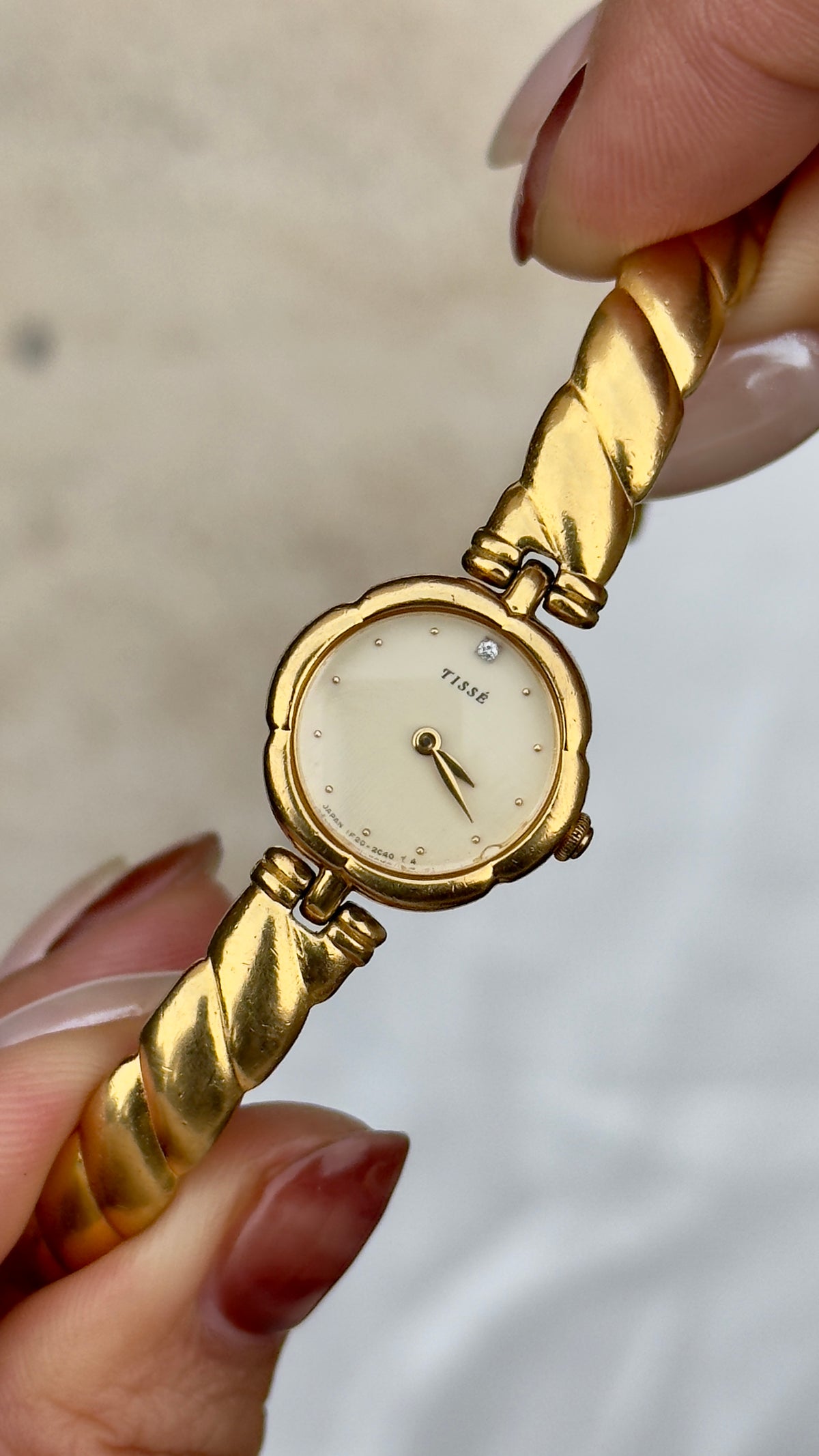 Super Rare Seiko Tissé Flower Case Bangle Watch 1991