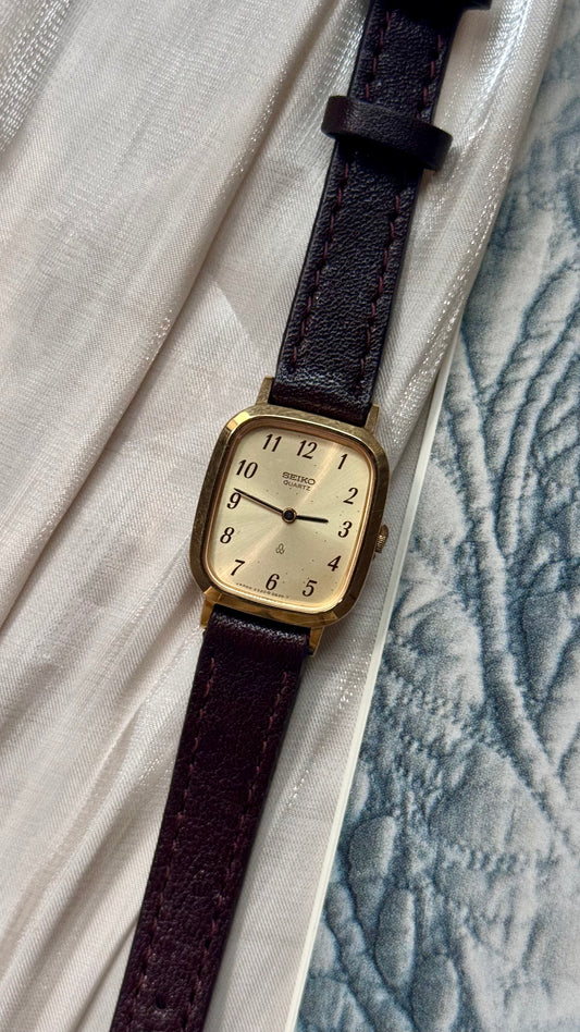 Rare Find Seiko Vintage Watch 1990 - Gold Plated, Champagne Dial