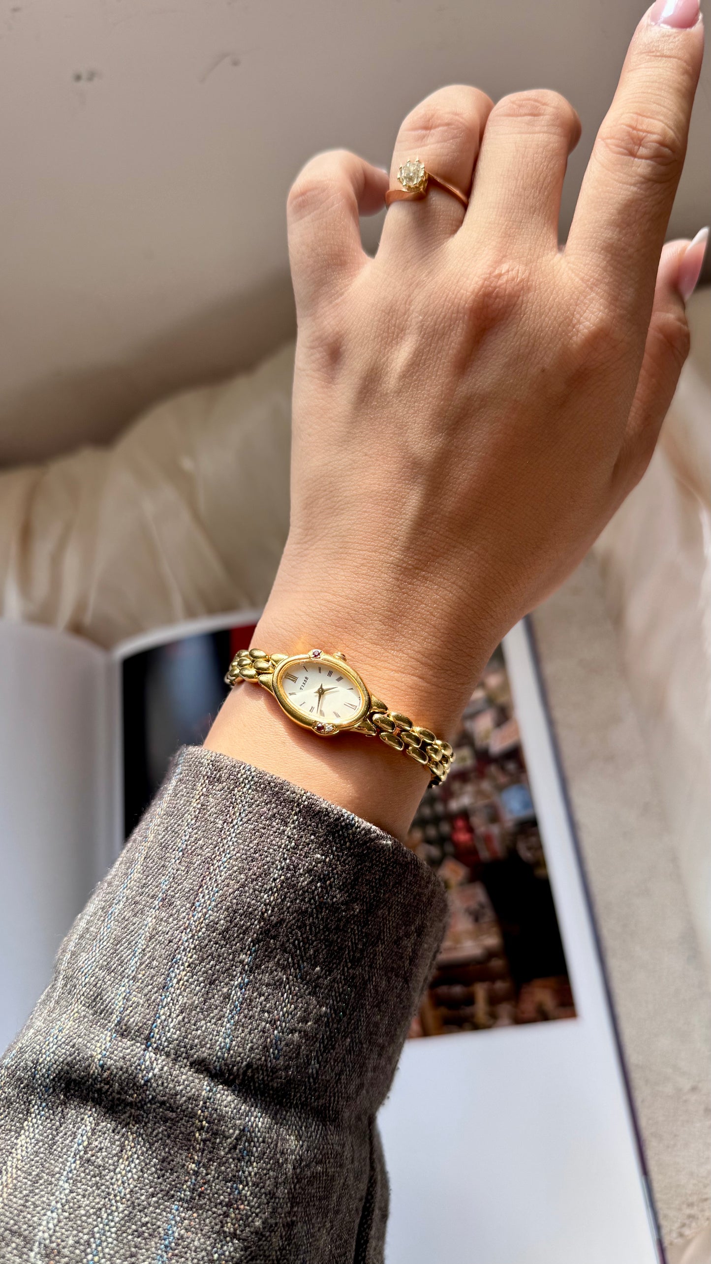 Seiko vintage watch - genuine rubies
