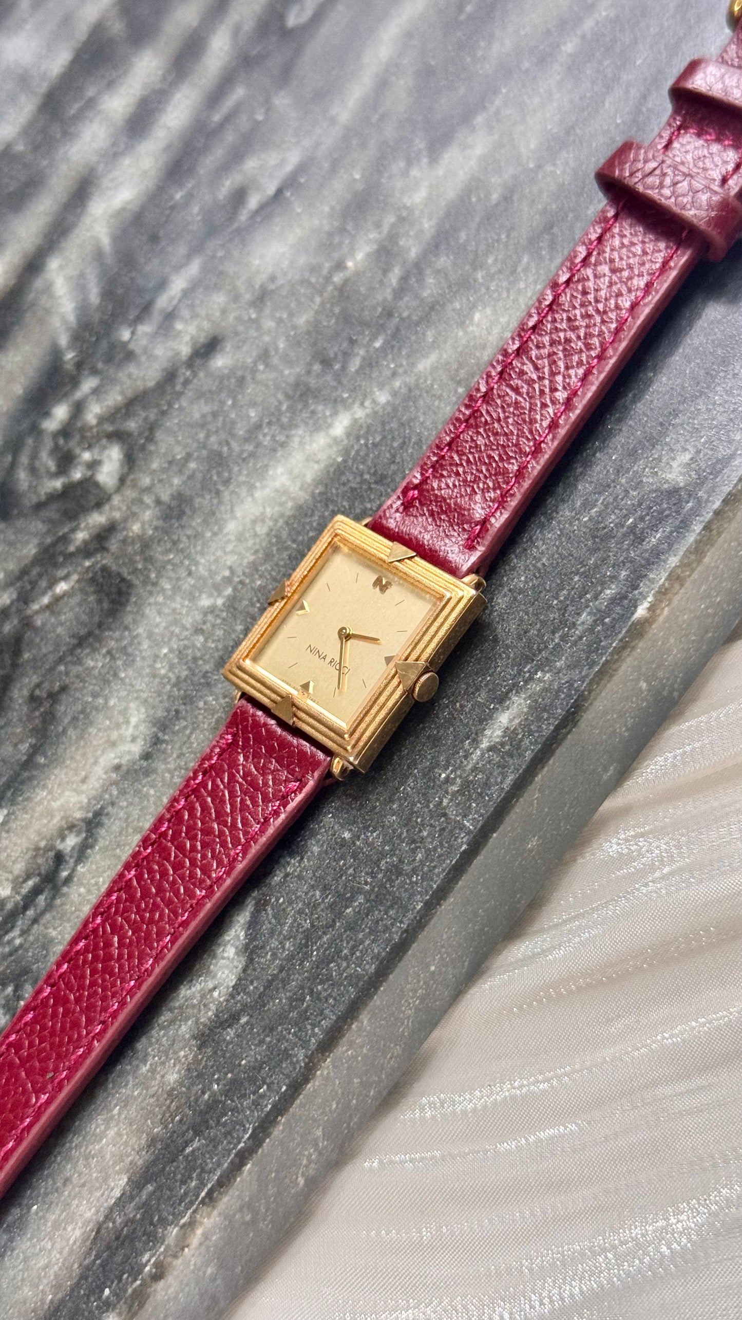 Nina Ricci x Seiko 1982 Vintage Watch - Bespoke leather