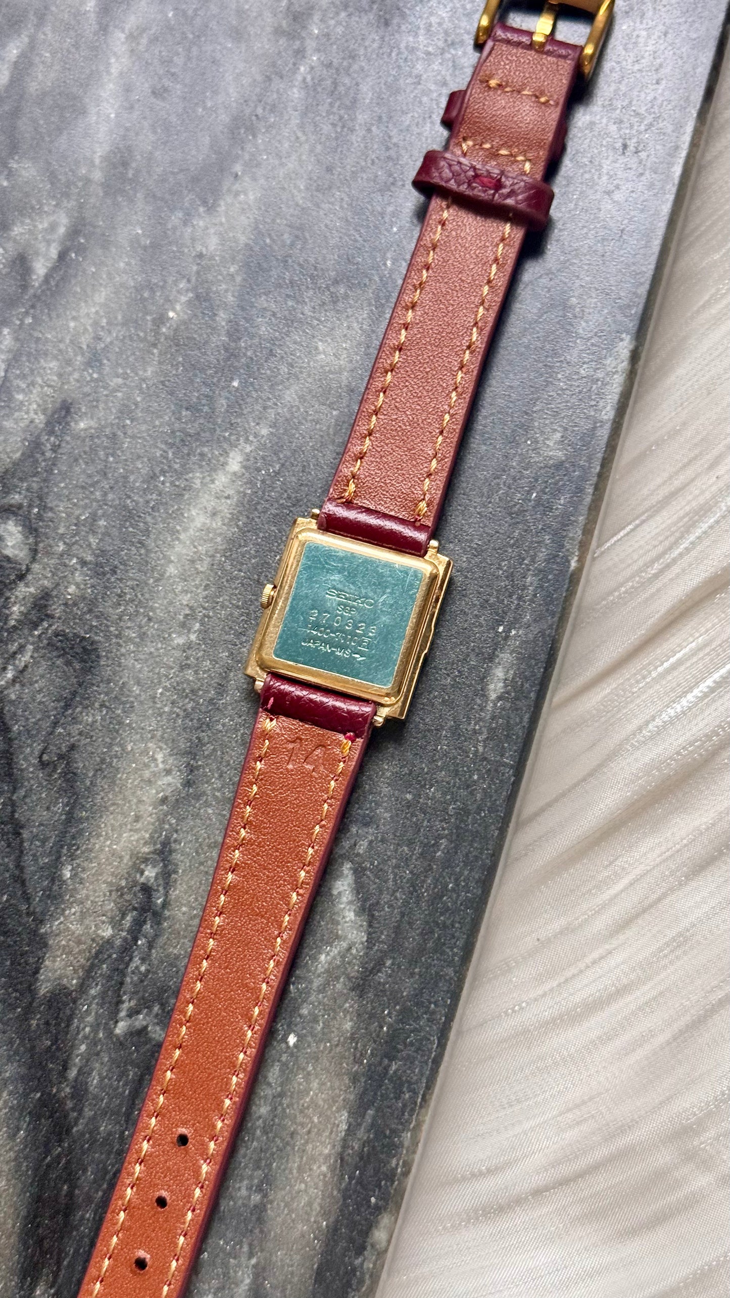 Nina Ricci x Seiko 1982 Vintage Watch - Bespoke leather