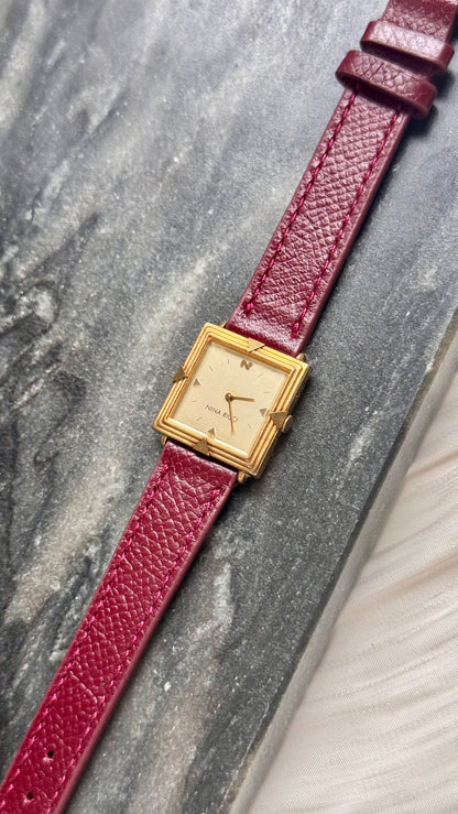 Nina Ricci x Seiko 1982 Vintage Watch - Bespoke leather
