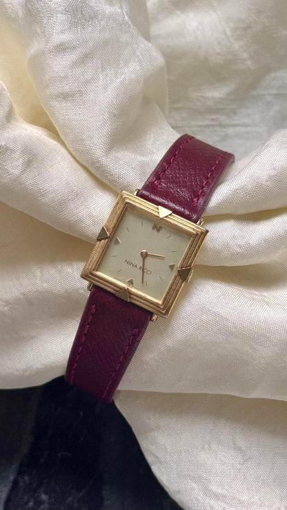 Nina Ricci x Seiko 1982 Vintage Watch - Bespoke leather