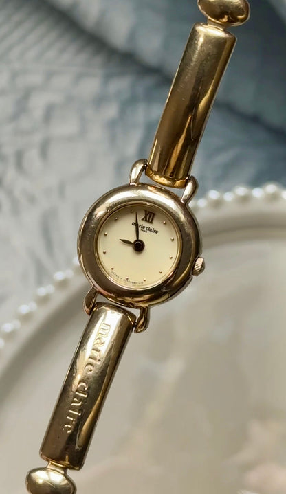 Marie Claire vintage watch - 18ct Gold Plated