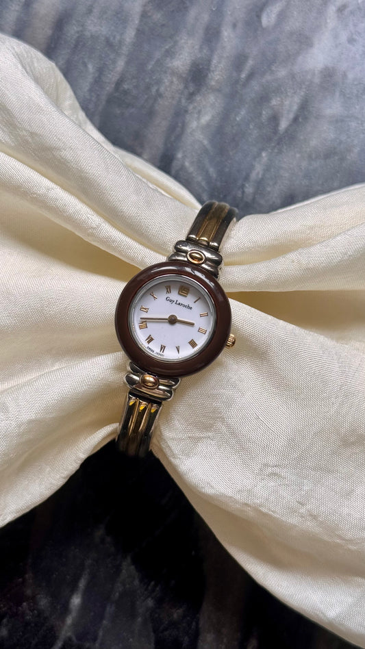 Guy Laroche vintage bangle watch 1990s