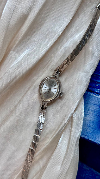 1960s Citizen Krone Manual Wind Watch, White Gold Plated