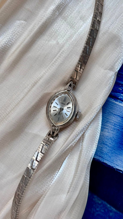 1960s Citizen Krone Manual Wind Watch, White Gold Plated