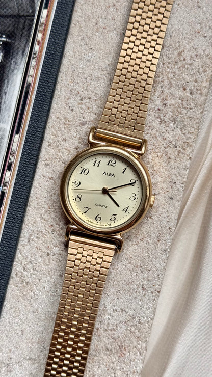Seiko Alba vintage watch - gold plated 1990