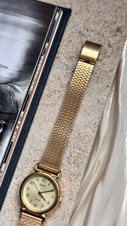 Seiko Alba vintage watch - gold plated 1990