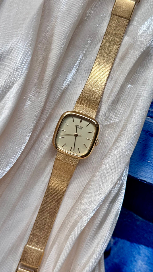 Super Rare 1980s Seiko Vintage Watch - Gold Plated