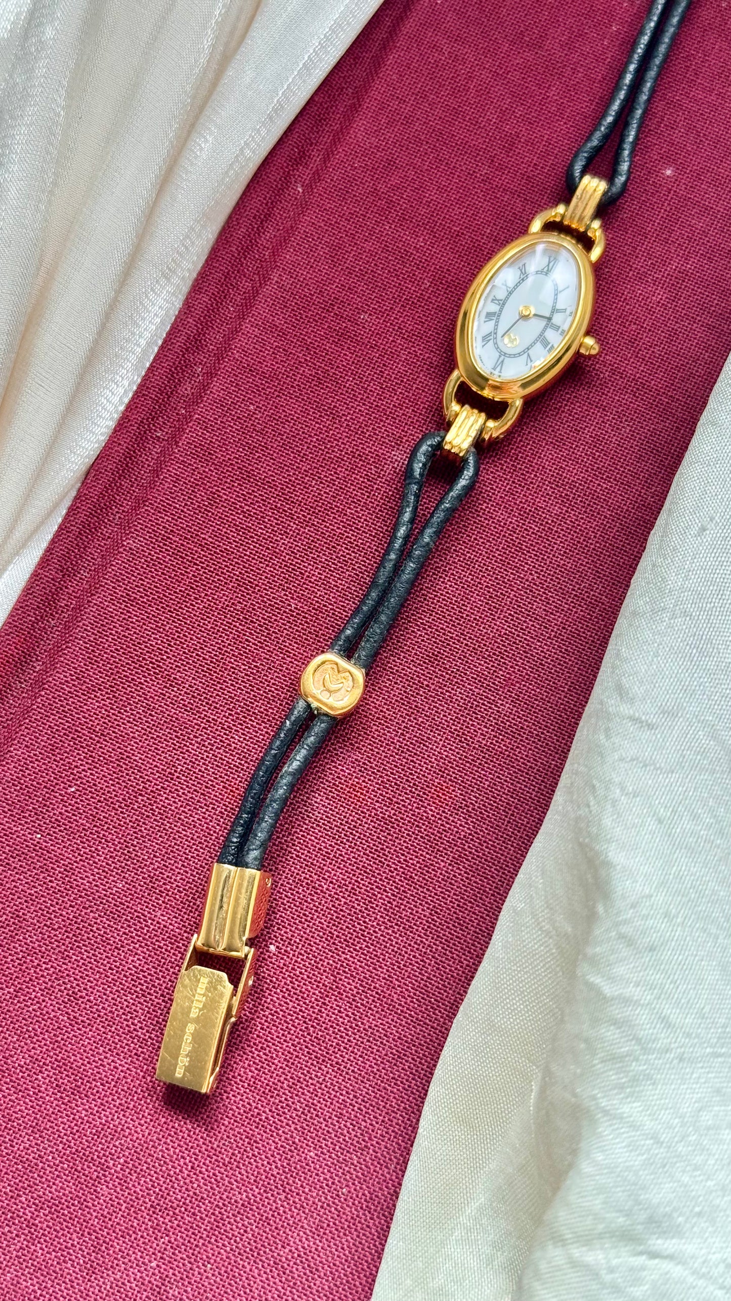 Super Rare Vintage Mila Schön  1990s - 18k Gold Plated