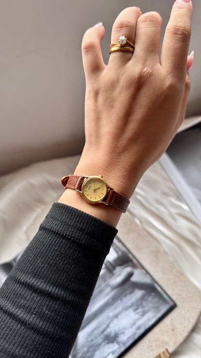 Seiko Galaxy 1999 vintage watch - gold plated