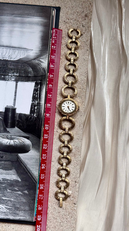 Seiko vintage watch manual wind - 18k gold plated - 1976