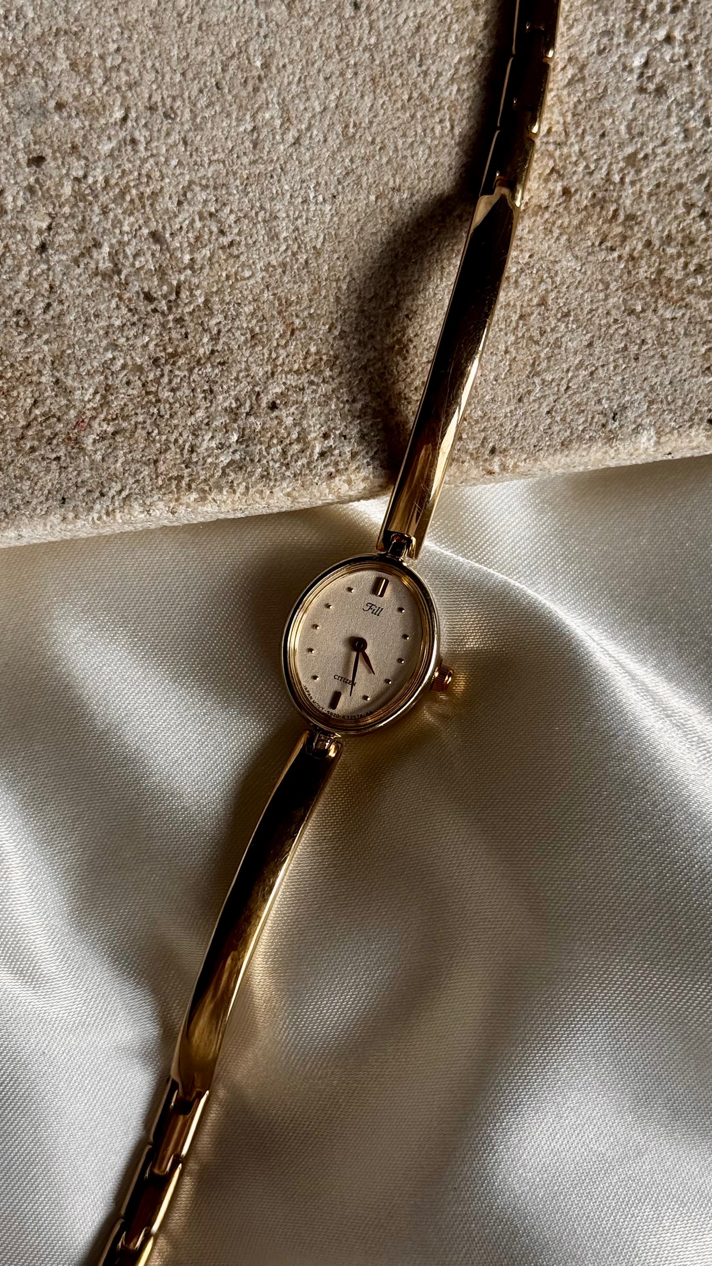 Oval Face - Vintage Citizen Fill Watch 1998, gold plated, near mint