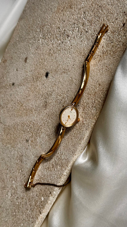 Oval Face - Vintage Citizen Fill Watch 1998, gold plated, near mint