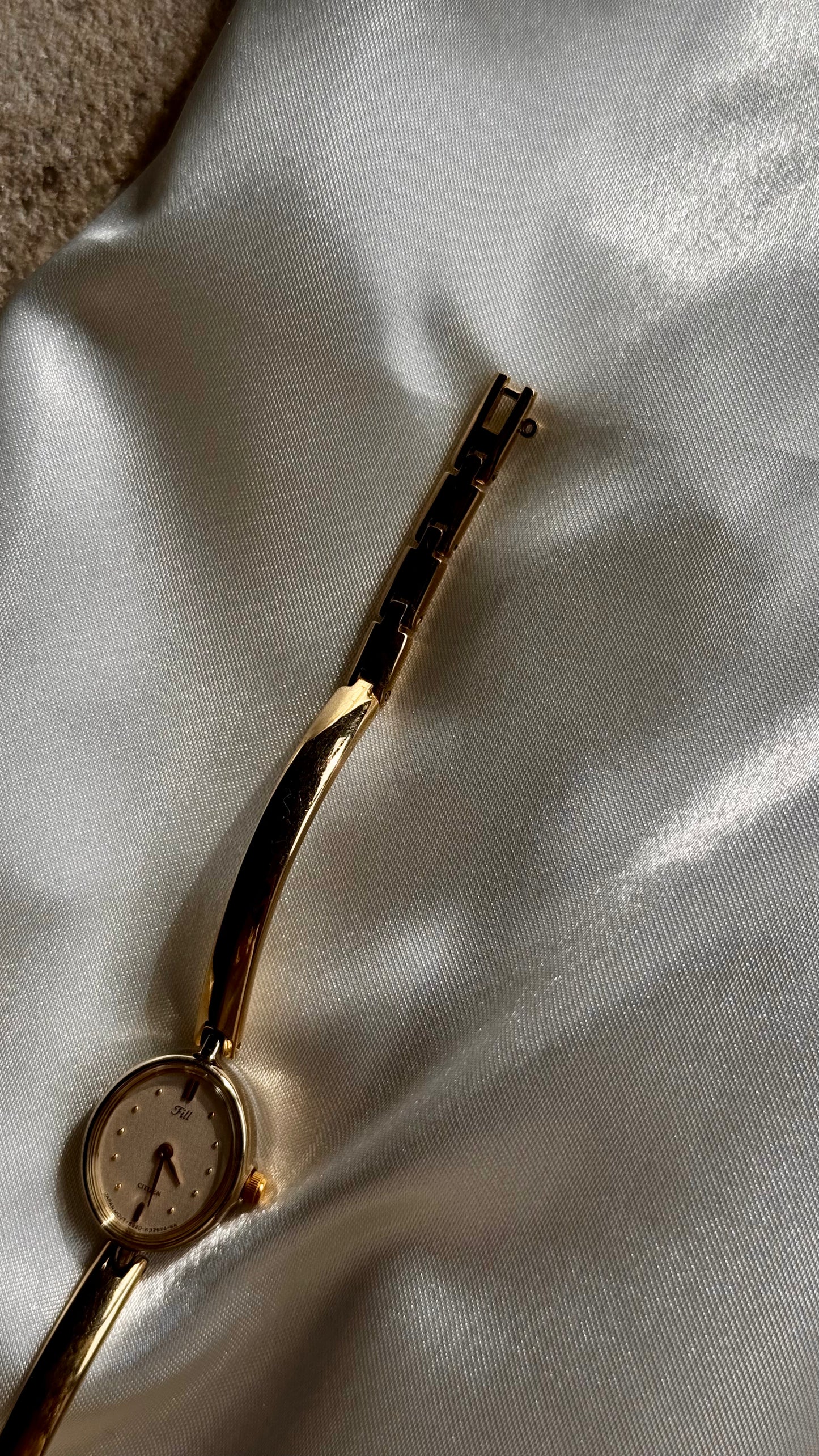 Oval Face - Vintage Citizen Fill Watch 1998, gold plated, near mint
