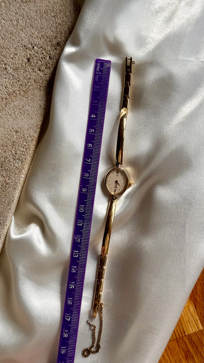 Oval Face - Vintage Citizen Fill Watch 1998, gold plated, near mint