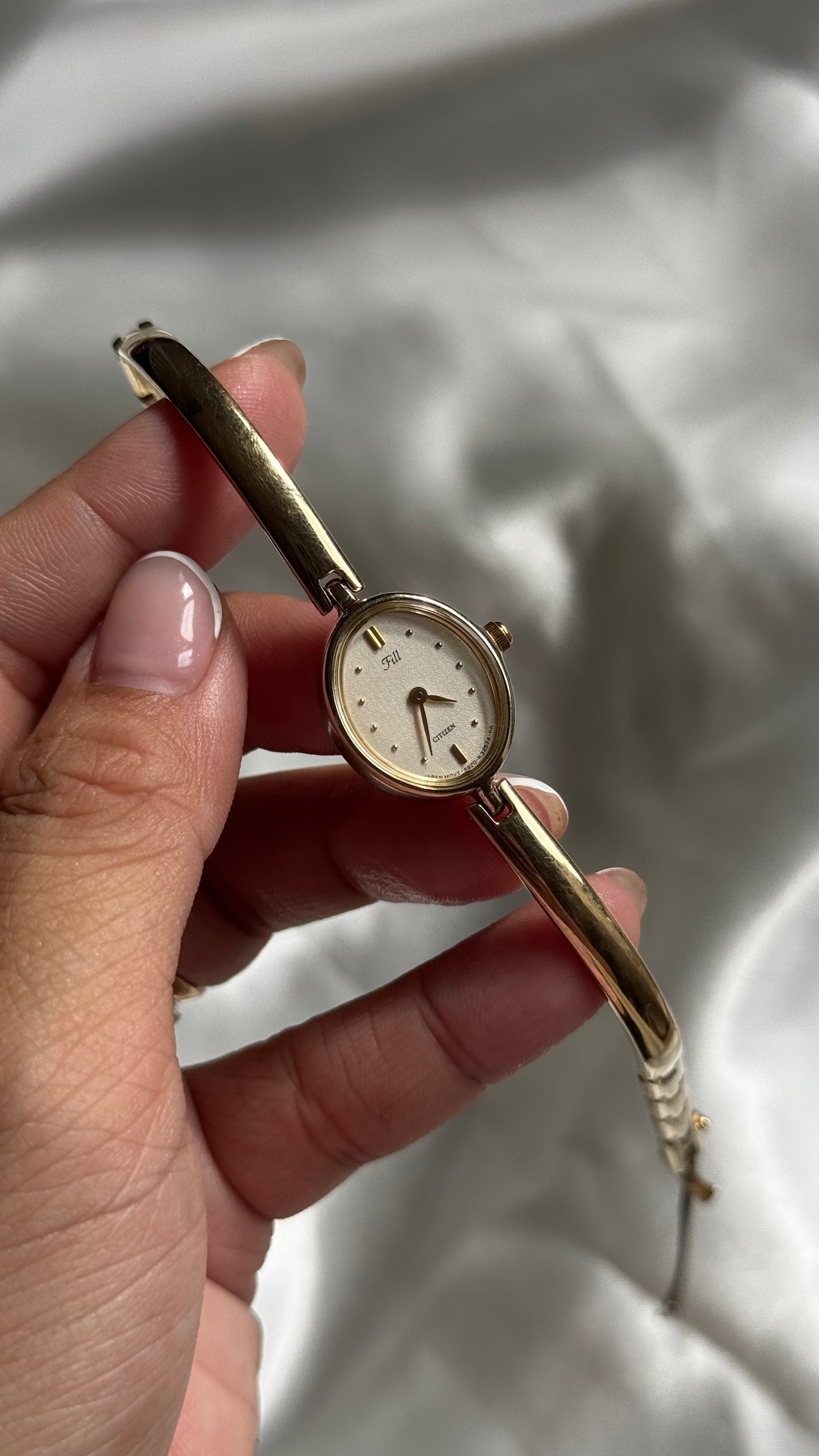 Oval Face - Vintage Citizen Fill Watch 1998, gold plated, near mint