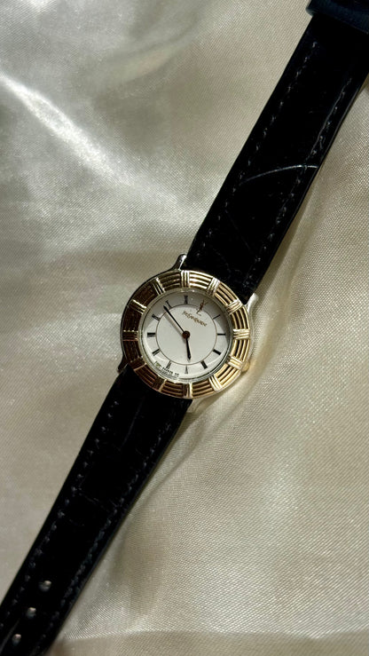 Yves Saint Laurent vintage watch (YSL) 1980s - Bespoke genuine leather