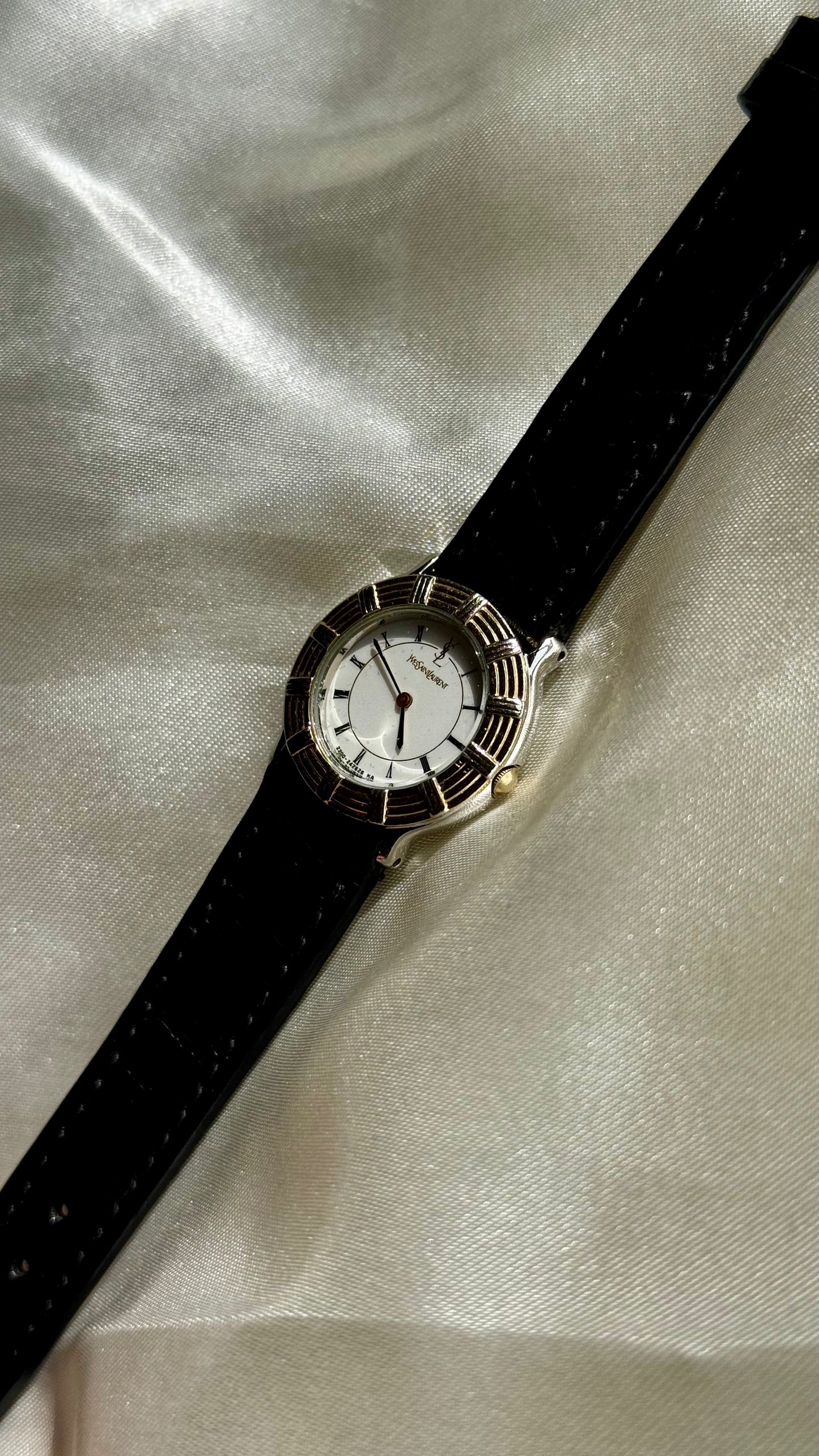 Yves Saint Laurent vintage watch (YSL) 1980s - Bespoke genuine leather