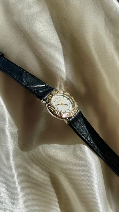 Yves Saint Laurent vintage watch (YSL) 1980s - Bespoke genuine leather
