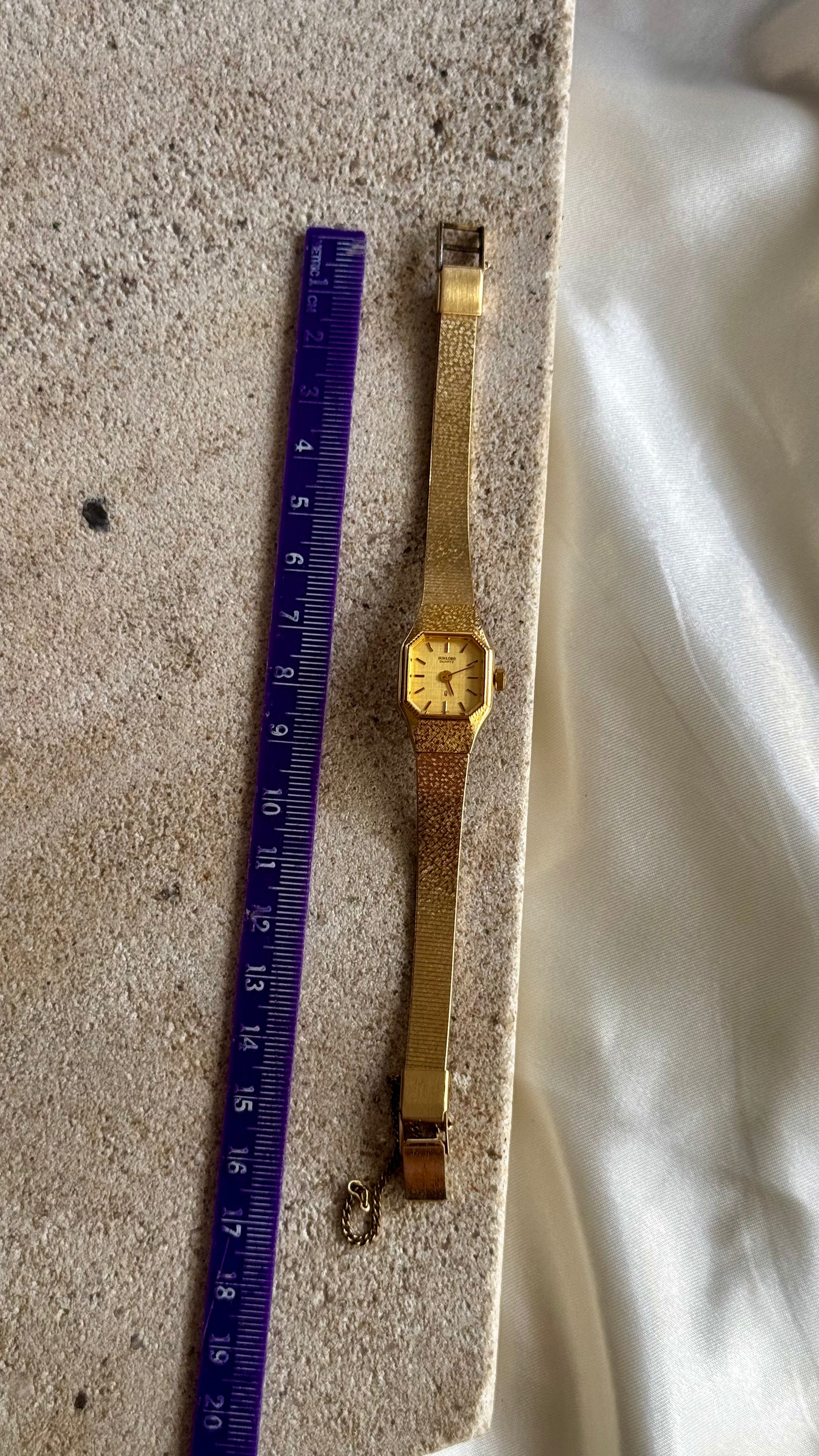 Vintage Seiko Sunlord Watch 1986, gold plated, mint condition