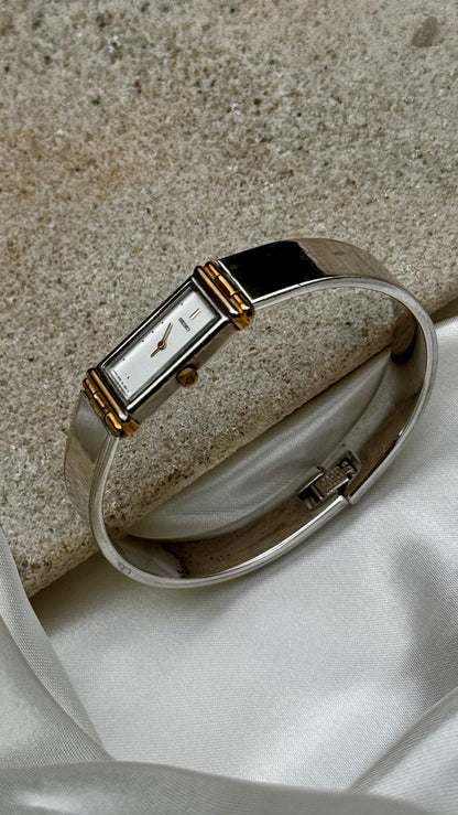 Super Rare Seiko Vintage Bangle Tank Watch 1996