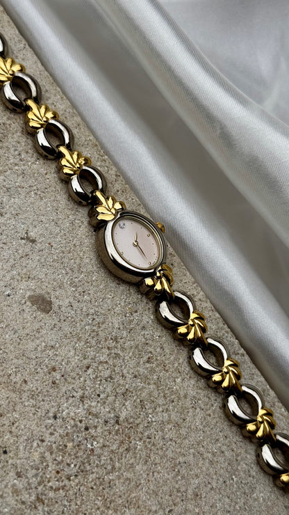 Art Deco Vintage Noevir Watch 1990s - Gold Plated