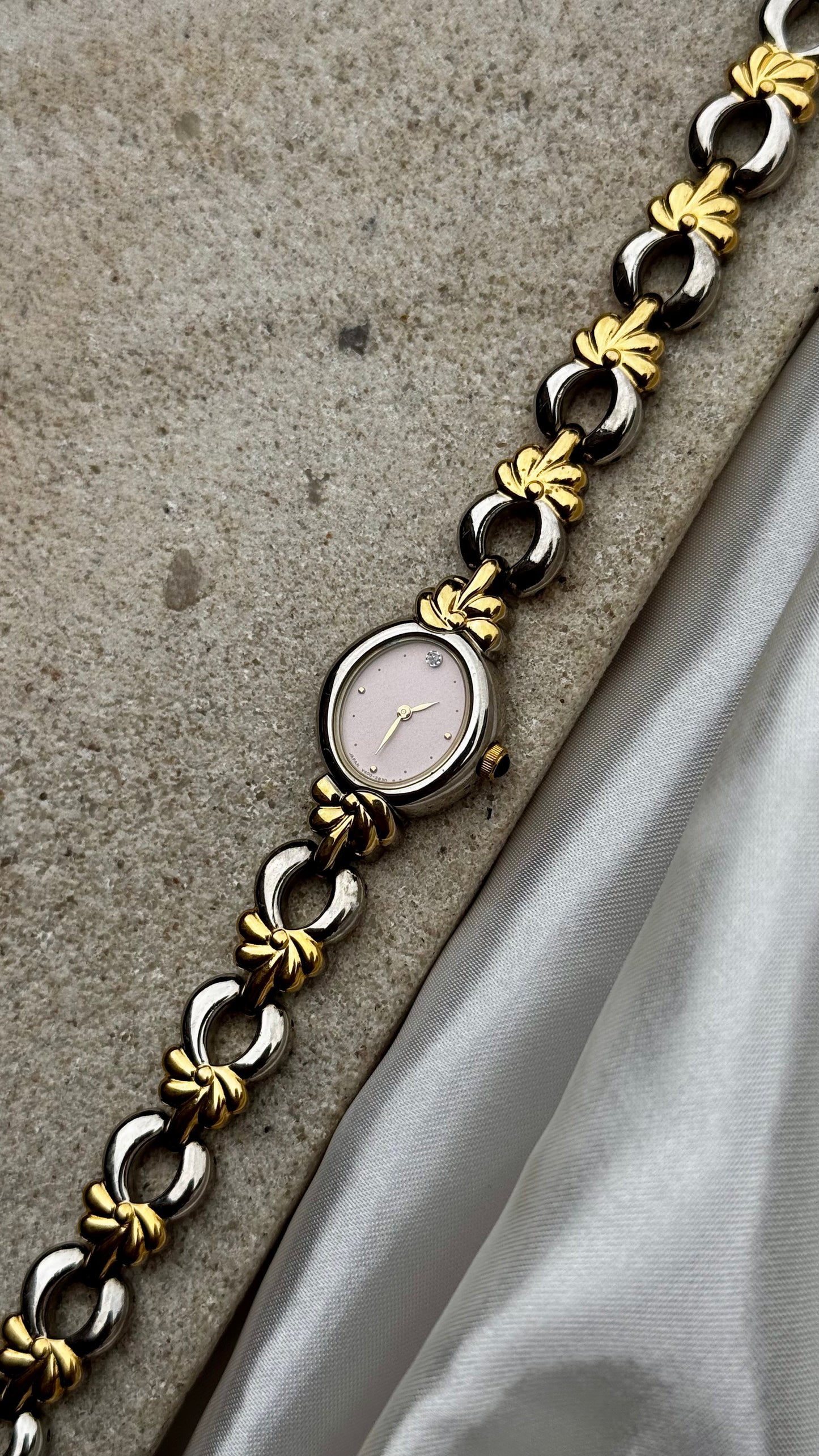 Art Deco Vintage Noevir Watch 1990s - Gold Plated