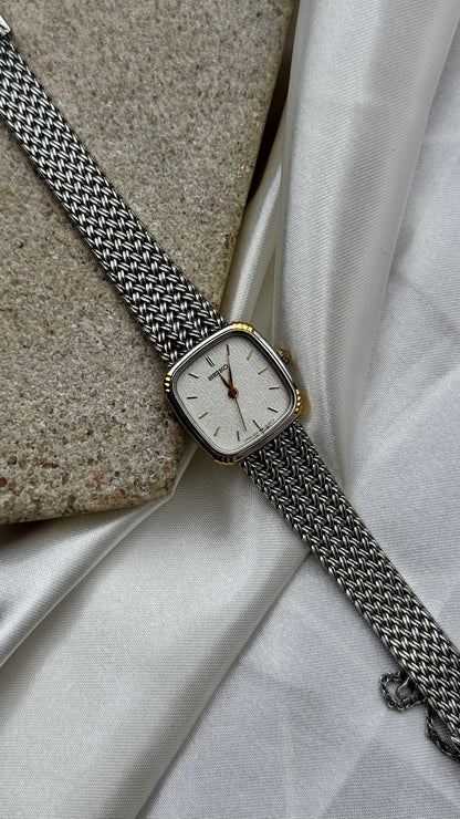 Vintage Seiko Watch 1988 - gold and white gold plated